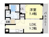 大阪府高槻市川西町1丁目の賃貸マンションの間取り