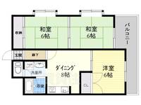 大阪府大阪市旭区森小路1丁目の賃貸マンションの間取り