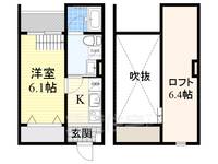 大阪府堺市堺区幸通の賃貸アパートの間取り