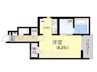 大阪府堺市堺区大仙西町2丁の賃貸アパートの間取り
