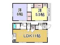 大阪府大阪市西淀川区御幣島2丁目(一戸建)の賃貸物件の間取り