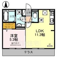 奈良県奈良市西九条町2丁目の賃貸アパートの間取り