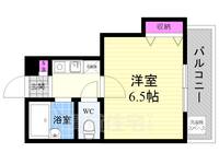 京都府京都市上京区武者小路通烏丸西入梅屋町の賃貸マンションの間取り