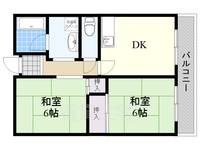 大阪府摂津市鳥飼中1丁目の賃貸マンションの間取り