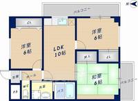 グロースプレイス新石切(旧ネイティブプレイス東山)305の間取り