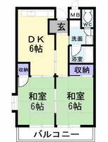 大阪府堺市北区中百舌鳥町6丁の賃貸マンションの間取り