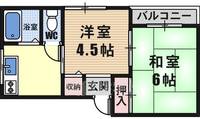 松寿グリーンハイツ101の間取り
