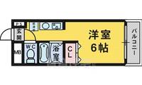 大阪府堺市北区中百舌鳥町2丁の賃貸マンションの間取り