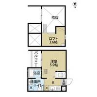 愛知県名古屋市南区豊1丁目の賃貸アパートの間取り