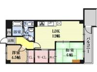 大阪府東大阪市小阪3丁目の賃貸マンションの間取り