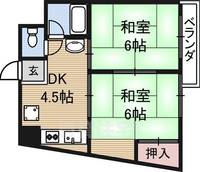 クリーク大桐の間取り