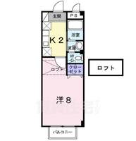 福岡県福岡市博多区吉塚3丁目の賃貸アパートの間取り