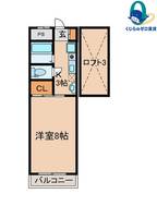 愛知県名古屋市千種区東山通2丁目(マンション)の賃貸物件の間取り