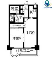 愛知県名古屋市中区錦1丁目(マンション)の賃貸物件の間取り
