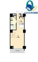 愛知県名古屋市中村区名駅南3丁目(マンション)の賃貸物件の間取り