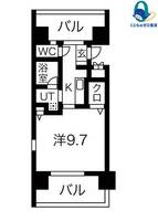 愛知県名古屋市西区菊井1丁目(マンション)の賃貸物件の間取り