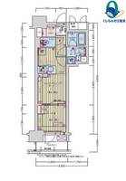 愛知県名古屋市中村区名駅南3丁目(マンション)の賃貸物件の間取り