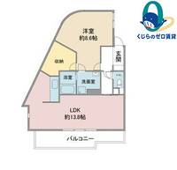 愛知県名古屋市名東区高社2丁目(マンション)の賃貸物件の間取り