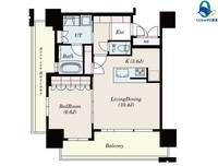 愛知県名古屋市中区栄1丁目(マンション)の賃貸物件の間取り