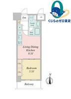 愛知県名古屋市瑞穂区堀田通7丁目(マンション)の賃貸物件の間取り