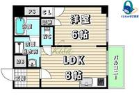 愛知県名古屋市昭和区福江1丁目(マンション)の賃貸物件の間取り