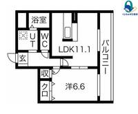 愛知県名古屋市中村区野上町(マンション)の賃貸物件の間取り