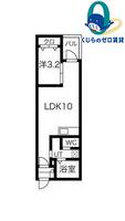 愛知県名古屋市港区錦町(アパート)の賃貸物件の間取り
