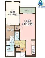 愛知県名古屋市中村区名駅南3丁目(マンション)の賃貸物件の間取り