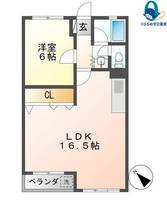 愛知県名古屋市西区山木2丁目(マンション)の賃貸物件の間取り