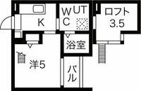 愛知県名古屋市中村区中村町5丁目(アパート)の賃貸物件の間取り