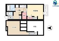 愛知県名古屋市西区中小田井2丁目(アパート)の賃貸物件の間取り