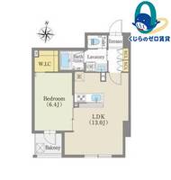 愛知県名古屋市中区錦1丁目(マンション)の賃貸物件の間取り