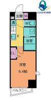 愛知県名古屋市中区千代田2丁目(マンション)の賃貸物件の間取り