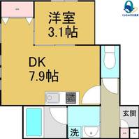 愛知県名古屋市中村区豊国通3丁目(マンション)の賃貸物件の間取り