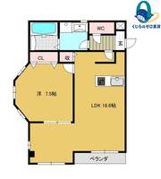 愛知県名古屋市中村区森田町1丁目(マンション)の賃貸物件の間取り