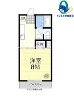 愛知県名古屋市千種区城山町1丁目(アパート)の賃貸物件の間取り
