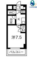 愛知県名古屋市昭和区御器所通2丁目(マンション)の賃貸物件の間取り