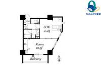 愛知県名古屋市北区城見通3丁目(マンション)の賃貸物件の間取り