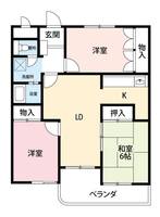 五福マンションの間取り