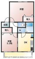 サンカムール202の間取り