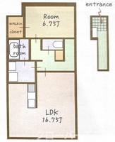 Le Printemps B棟205の間取り