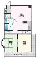 スカイハイツ藤ヶ丘301の間取り