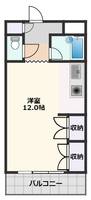 大阪府吹田市山手町4丁目(マンション)の賃貸物件406の間取り