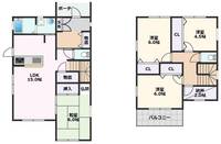 大阪府吹田市昭和町(一戸建)の賃貸物件の間取り