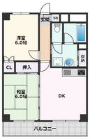 コージーコートYODOⅠ-1の間取り