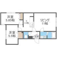 物件の間取り画像