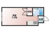 コーポ福田 II202の間取り
