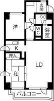 サンポイント北郷301の間取り