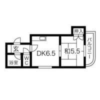 藤井ビル菊水Ⅰ412の間取り