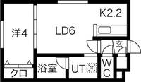 Lichtrare東札幌(リヒトラーレ)の間取り